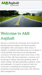 Mobile Screenshot of aandbasphalt.com